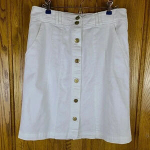 Izod vintage button mini skirt